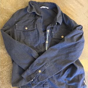 Stio Flannel Blue Button Down Shirt